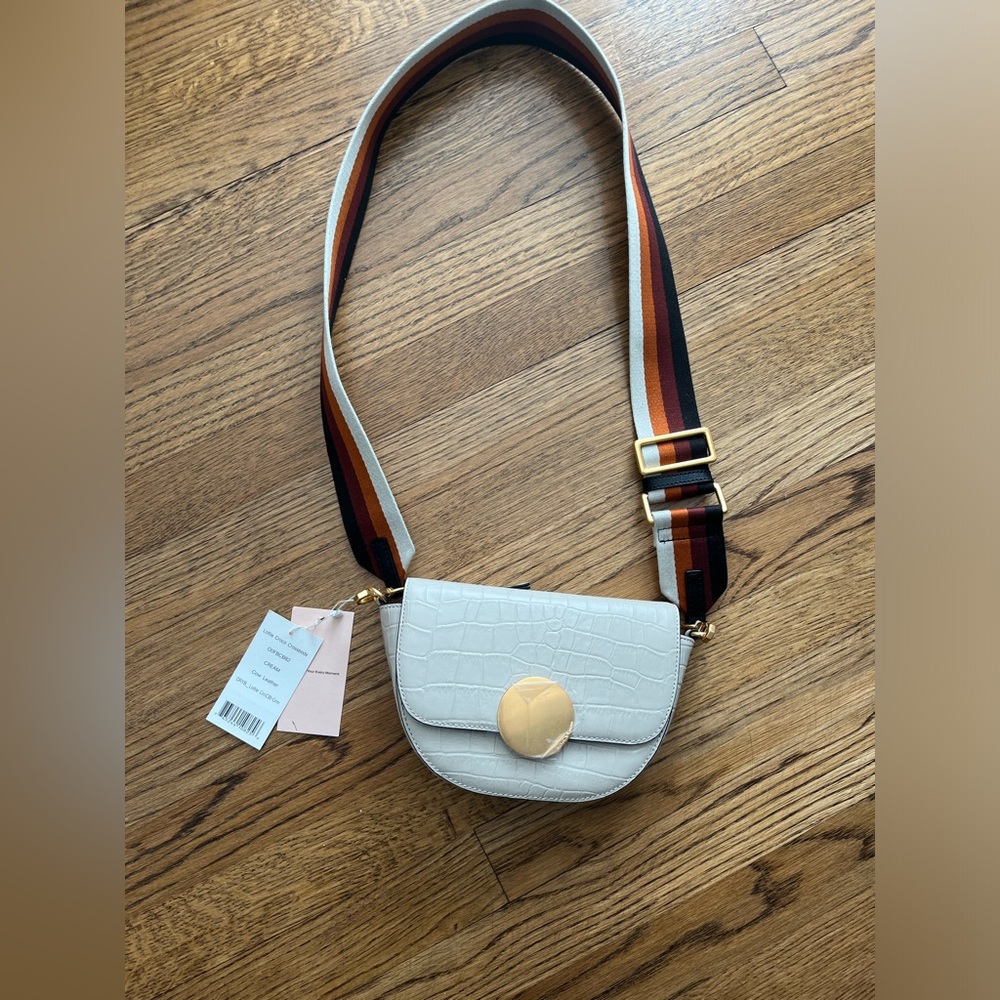 orYANY Lottie Croco Crossbody Bag in Cream NWT